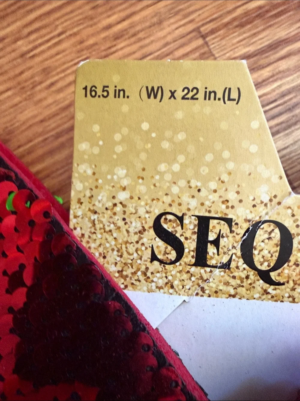 Red Sequin Holiday Bow